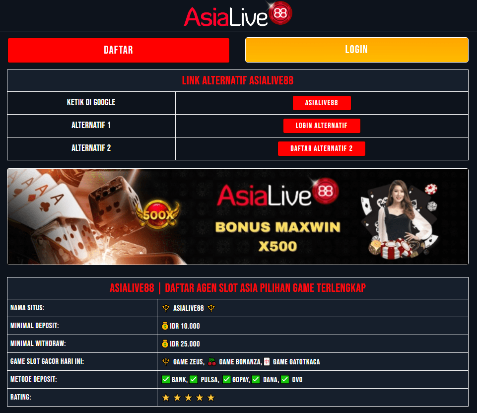 Asialive88 Sajikan Pengalaman Bermain Dingdong