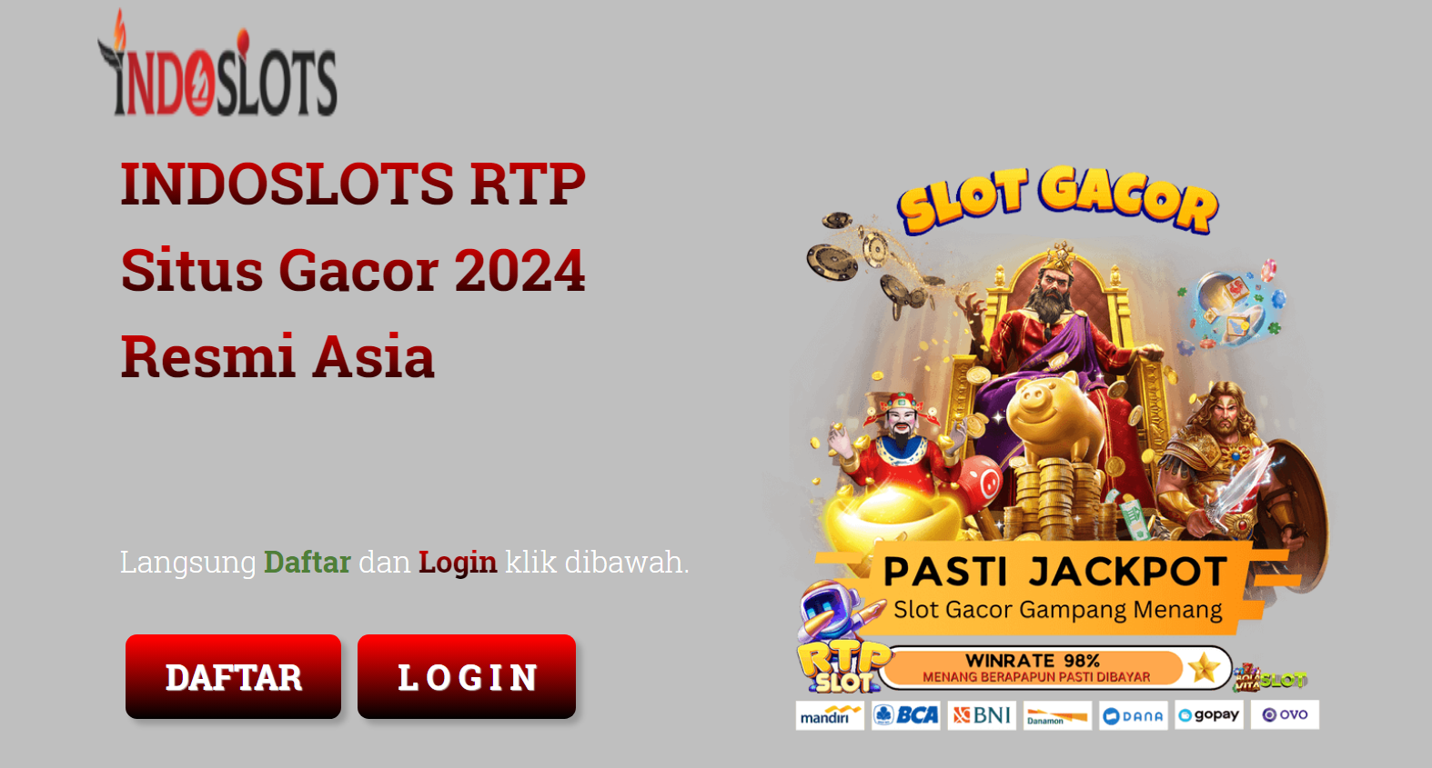 Indoslots Situs Agen Poker Online Anti Nawala