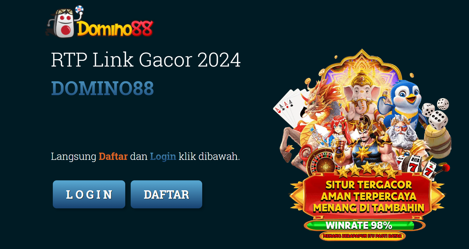 Domino88 | Agen Slot Online Dengan Link Alternatif