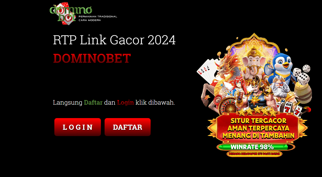 Dominobet | Situs Bandar Judi Game Slot Online Tergacor