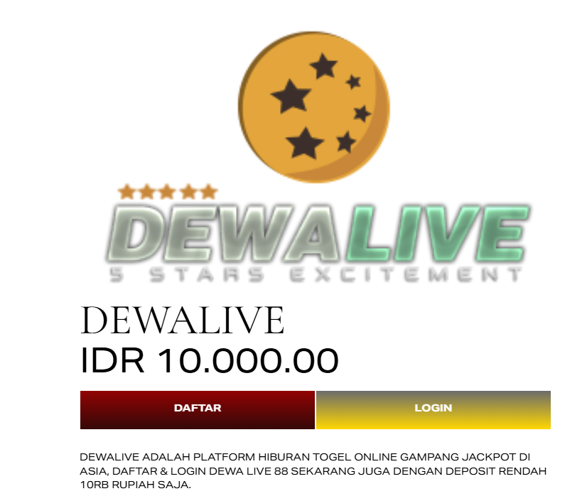Dewalive Online – Situs Judi Togel Dengan Provider Game Terbaik